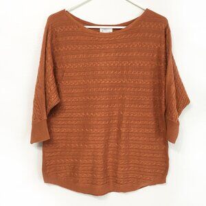 Market & Spruce Cable Knit Sweater Size Small